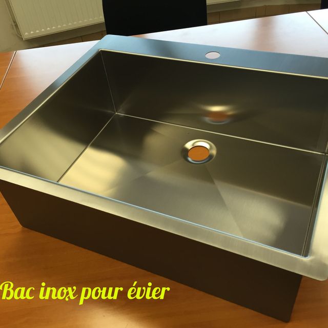 bac pour évier inox